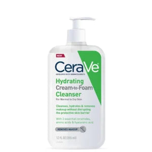 CeraVe Hydrating Cream‑to‑Foam Cleanser 355 ml